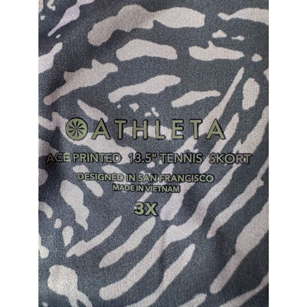 Athleta Ace Tennis Skort 13.5” size 3X in Fiji Medieval Violet Print w 3 pockets - Picture 13 of 13